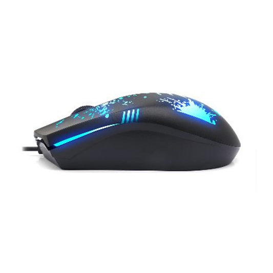 Mouse Gamer Brobotix Xplotion 263939 3 Botones RGB Alámbrico USB 1600 Dpi Negro