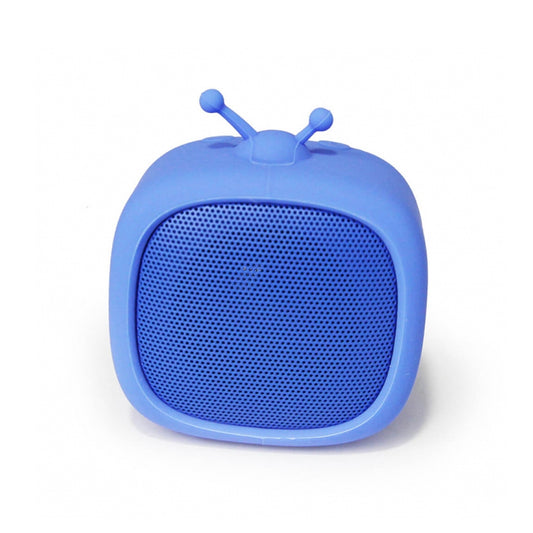 Bocina Mini Getttech Kid Little TV GAT-31507 Micro SD Manos Libres Recarcable Azul