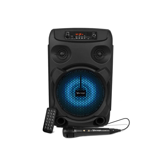 Bocina Bluetooth Vorago KSP-301 V2 Bafle 8" TWS Negro