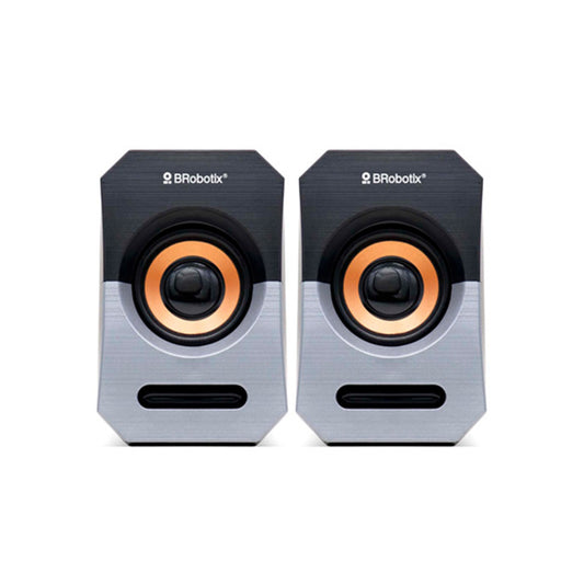 Bocinas Multimedia BRobotix 963913 3.5mm USB Negro