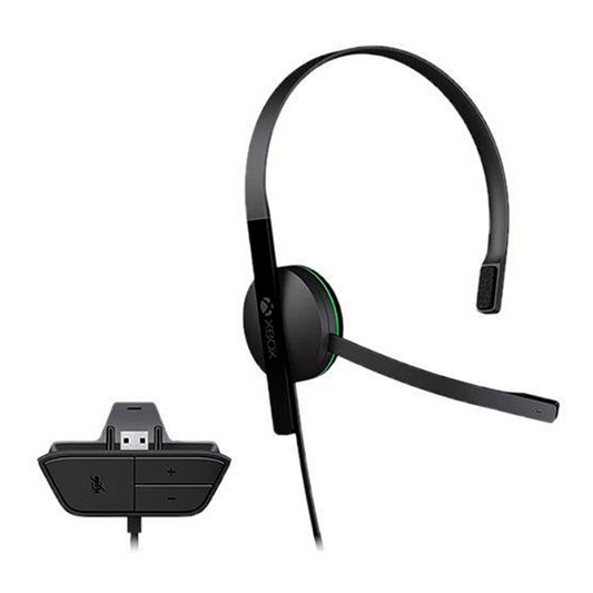 Headset Gamer XBOX S5V-00015 (PC/Juegos, Biauricular, Diadema, Negro, Alámbrico, Circumaural) Negro