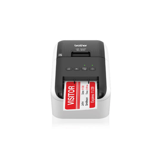 Impresora Etiquetadora Termica Brother QL800 93 epm Profesional de Alta Velocidad Blanco