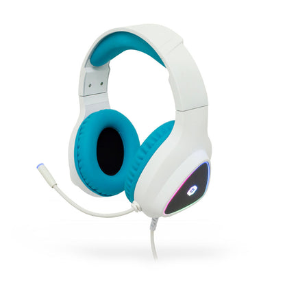 Kit 4 en 1 Gamer Perfect Choice Vortred Avalanche Teclado Diadema Mouse Mouse Pad Blanco