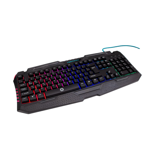 Kit 4 en 1 Gamer Perfect Choice Vortred Fully Armed Teclado Diadema Mouse Mouse Pad Negro