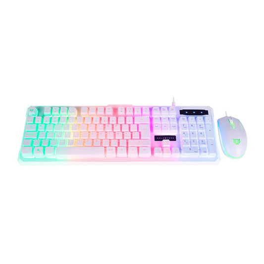 Kit Teclado Y Mouse Gamer Acteck Squad KTM330 2 en 1 Teclado Led + Mouse USB 3600 Dpi Blanco