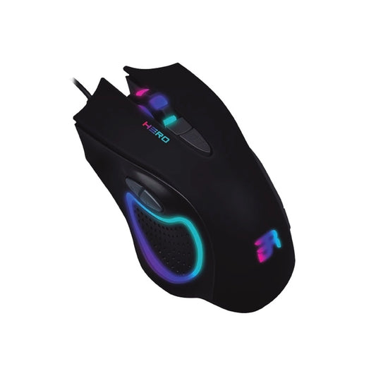 Mouse Gamer Acteck Hero GM325 5 Botones 4 Niveles 3200 Dpi Negro