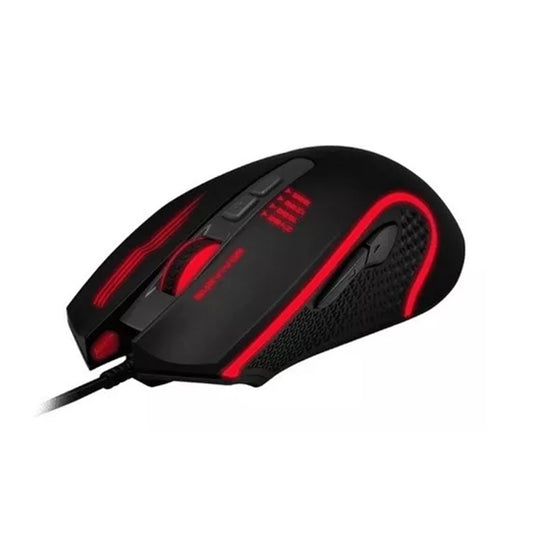 Mouse Gamer Balam Rush Survivor GM320 6 Botones LED USB 4 Niveles 3200 Dpi Negro