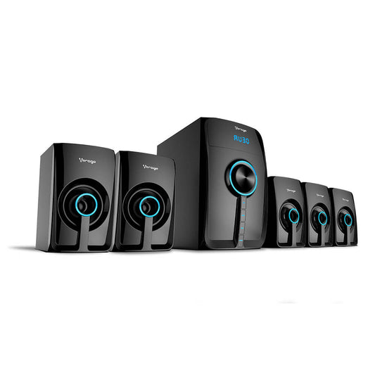 Sistema de Altavoces Vorago SPB-500 Bluetooth Sonido 5.1 Surround Negro