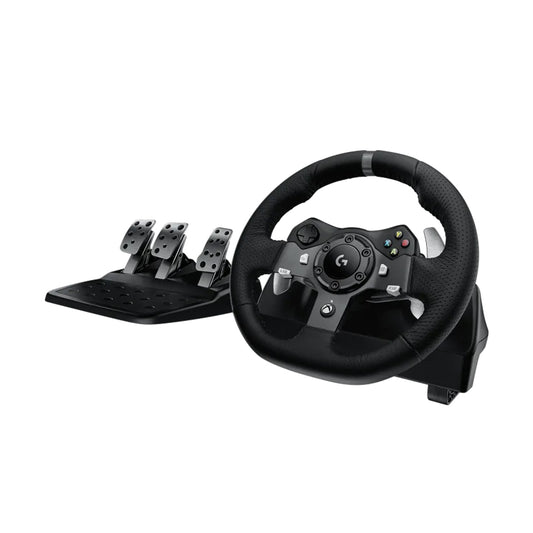 Volante con Pedales Logitech Driving Force G920 Compatible con Xbox One y Pc Negro